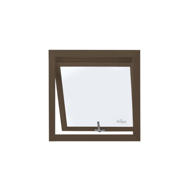 Kenzo Aluminium Door & Frame Charcoal Horizontal Boarded Open Inn