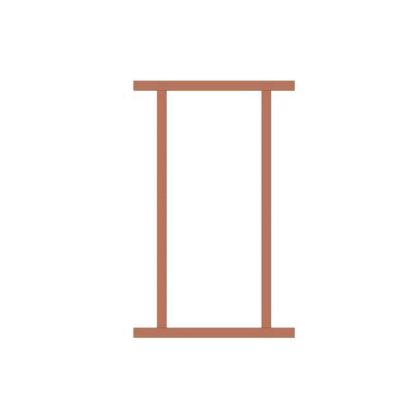Door Frame Hardwood 90x45x813mm Open Inn