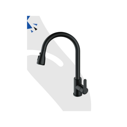 Splash Simplex Sink Mixer Pull Out 2 Setting Black